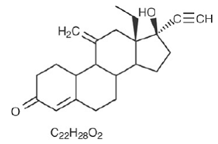 Etonogestrel - Structural Formula Illustration Etonogestrel - Structural Formula Illustration
