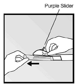 Removing the transparent protection cap - Illustration Removing the transparent protection cap - Illustration