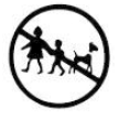  Keep out of reach of children and pets - Illustration