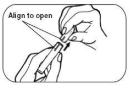  Remove mouthpiece from plastic wrap - Illustration