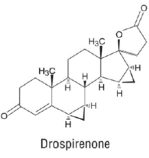 Drospirenone Structural Formula Illustration