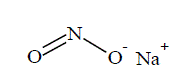 Sodium Nitrite - Structural Formula Illustration