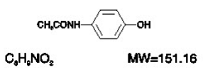 Acetaminophen - Structural Formula Illustration