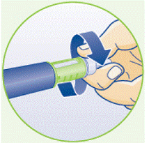 Place the needle in a sharps disposal container
    immediately to reduce the risk of a needle stick - Illustration