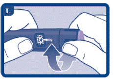 The dose counter shows the dose in “mg” - Illustration