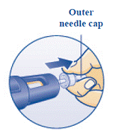 The dose counter shows the dose in “mg” - Illustration