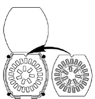 Press the refill down - Illustration