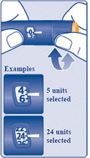 Choose your injection site and wipe the skin
with an alcohol swab - Illustration