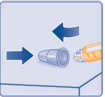 Turn the dose selector to select 2 units - Illustration