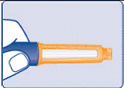 Pull off the tamper resistant cap and Wipe the rubber stopper with an alcohol swab - Illustration