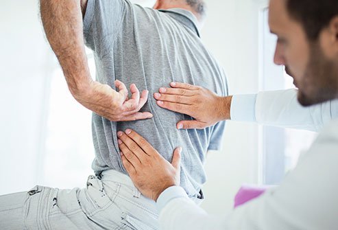 Back pain and morning stiffness are symptoms of nr-axSpA.