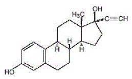 Ethinyl estradiol Structural Formula Illustration Ethinyl estradiol Structural Formula Illustration