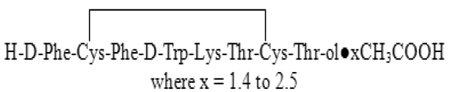 Sandostatin® LAR Depot (octreotide acetate) Structural Formula Illustration