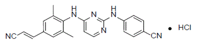 Rilpivirine - Structural Formula - Illustration