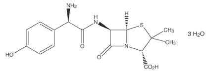 Amoxicillin - Structural Formula Illustration