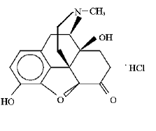 OPANA® ER (oxymorphone hydrochloride)  Structural Formula Illustration