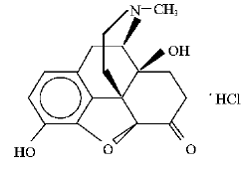 OPANA (oxymorphone hydrochloride) Structural Formula Illustration