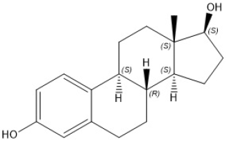Estradiol Structrual Formula Illustration