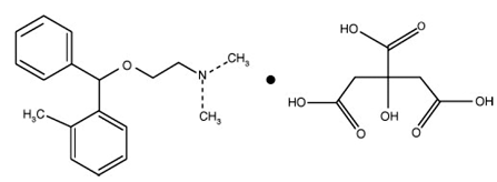 Orphenadrine citrate - Structural Formula Illustration