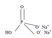 Sodium phosphate dibasic anhydrous Structural Formula Illustration
