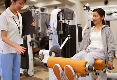 Aim for two or three sessions per week and build up repetitions and weight gradually.