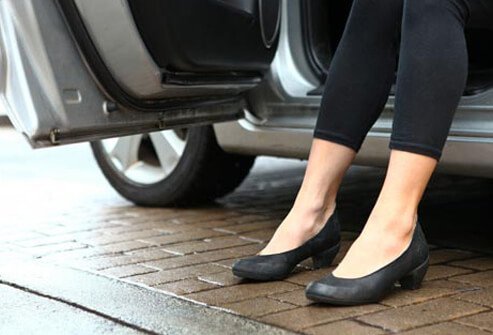Osteoarthritis can make it difficult to get into and out of a car. 