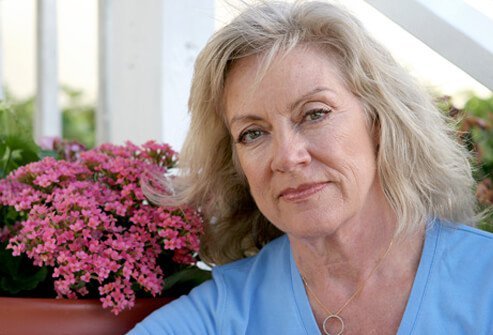 A middle-aged woman.
