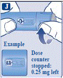 Turn the dose selector until the dose counter stops. - Illustration Turn the dose selector until the dose counter stops. - Illustration