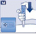 Press and hold down the dose button until the dose counter shows 0. - Illustration Press and hold down the dose button until the dose counter shows 0. - Illustration