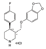 PAXIL CR® (paroxetine hydrochloride) Structural Formula Illustration