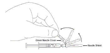Needle-stick protection device - Illustration