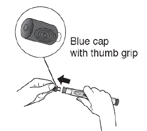 Fill the syringe with air - Illustration
