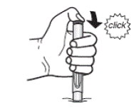 Lay the vial and syringe on its side - Illustration