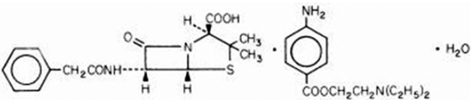 PENICILLIN G PROCAINE - Structural Formula Illustration
