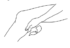 PENNSAID should be applied without massaging the knee - Illustration PENNSAID should be applied without massaging the knee - Illustration