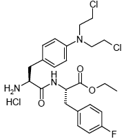 PEPAXTO® (melphalan flufenamide) Structrual Formula Illustration