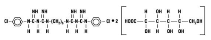 Peridex™ (chlorhexidine gluconate) Structural Formula Illustration