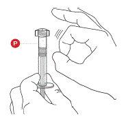 Uncap Liquid And Powder Syringes - Illustration