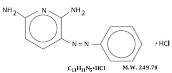 Pyridium® (phenazopyridine hydrochloride) Structural Formula Illustration Pyridium® (phenazopyridine hydrochloride) Structural Formula Illustration