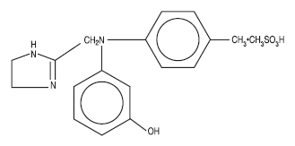 Phentolamine Mesylate Structural Formula Illustration Phentolamine Mesylate Structural Formula Illustration