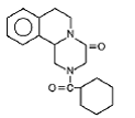 BILTRICIDE® (praziquantel)  Structural Formula Illustration