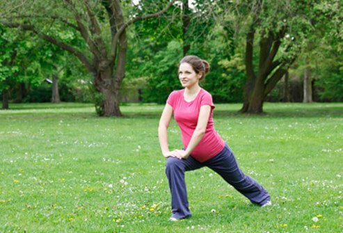 Keeping your legs limber and flexible can help maintain balance as your pregnancy progresses.