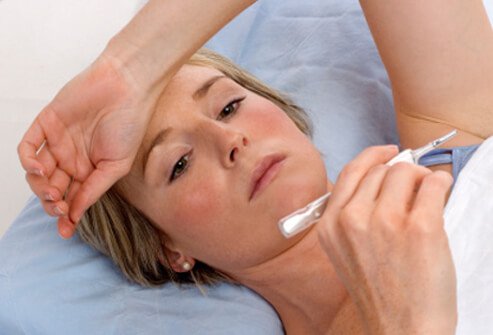 The basal body temperature usually rises around ovulation and lasts until the next menstrual period.