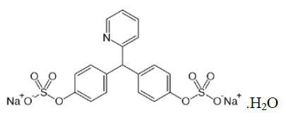 Sodium picosulfate Structural Formula - Illustration