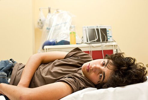 A teenage male in the hospital exhibits signs and symptoms of prescription drug abuse.