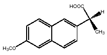 Naproxen Structural Formula Illustration