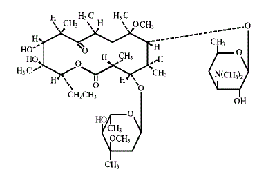 Clarithromycin - Structural Formula Illustration