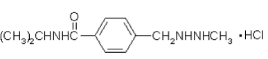 MATULANE (procarbazine hydrochloride) Structural Formula Illustration