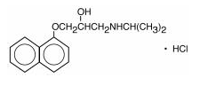 Propranolol Hydrochloride Structural Formula Illustration