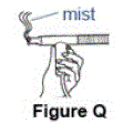 Check to see that mist is coming -Illustration